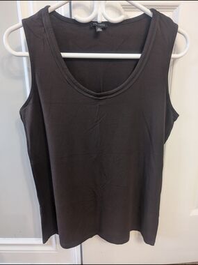 Talbots Brown 🟤 Scoop Neck Cotton Tank
